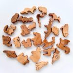 Wooden Animal figurines toys set - glamorwood