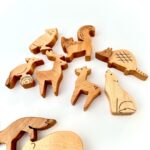 Wooden Animal figurines toys set - glamorwood