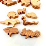 Wooden Animal figurines toys set - glamorwood
