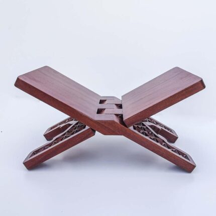 carved folding Quran stand - glamorwood