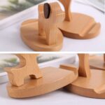 wooden cell phone stand cartoon animal - glamorwood