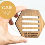 Custom Wood Coasters -wooden coaster set - glamorwood