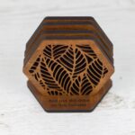 Custom Wood Coasters wooden coaster set- glamorwood