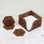 wooden coaster set- glamorwood