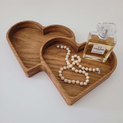 double-heart tray For Accessories - glamorwood