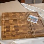 end grain cutting board as a gift