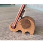 Elephant-Shaped Cell Phone Stand with Pen Holder - glamorwood