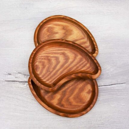 Fan Shape wooden plates - glamorwood