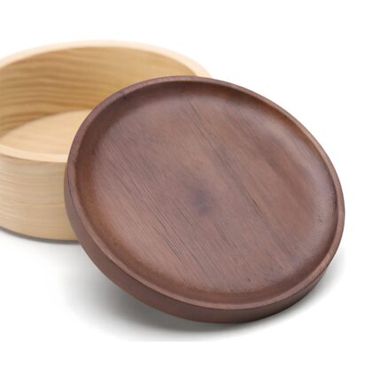 Round Wooden Jewelry Box - glamorwood