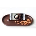 Small Wooden Tray With Phone Holder - glamorwood
