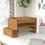 Wood Desk File Organizer - glamorwood