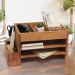 منظم الملفات المكتبي الخشبي- glamorwood