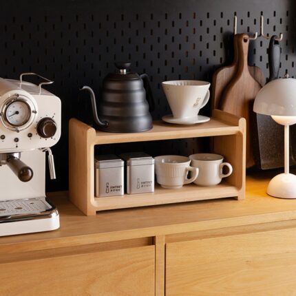 رفوف مطبخ من خشب الزان