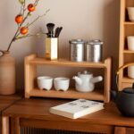 رفوف مطبخ من خشب الزان