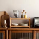 رفوف مطبخ من خشب الزان