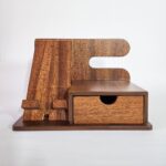 organizer wooden docking station docking station - glamorwood