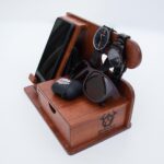 organizer wooden docking station docking station - glamorwood