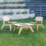 plywood chairs and table - glamorwood