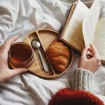 serving tray with cup holder for food & coffee - glamorwood