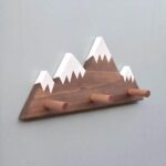 Snowy Mountain Peak Wall Pegs - glamorwood