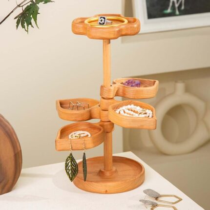 Solid Wood Jewelry Stand - glamorwood