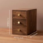 Wooden Desk Organizer With Drawers or wooden storage box with drawers