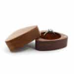 Triangle wooden ring box - glamorwood