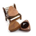 Triangle wooden ring box - glamorwood