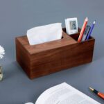 wooden tissue box cover and pencil holder - glamorwood