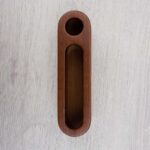 personalized wooden business card holder for desk - glamorwood