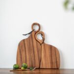 2-Piece Nesting Wood Cutting Board set