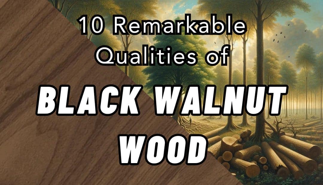 An earthy-toned oil painting of a sustainable black walnut wood forest management scene