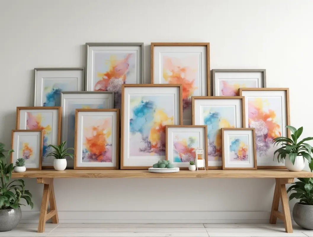 a wide display of standard sized picture frames from small 4x6 to large 16x20 inches arranged symme 6v9zs3t3lybkwdoifh3a 3