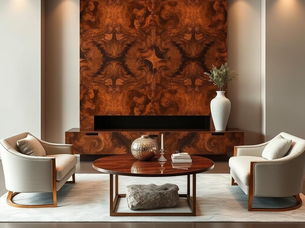 mixing burl wood design combinations