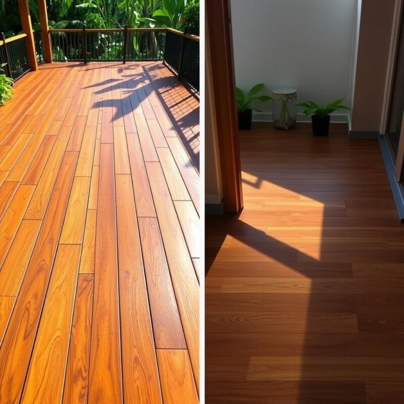 Cumaru wood applications in decking and flooring
