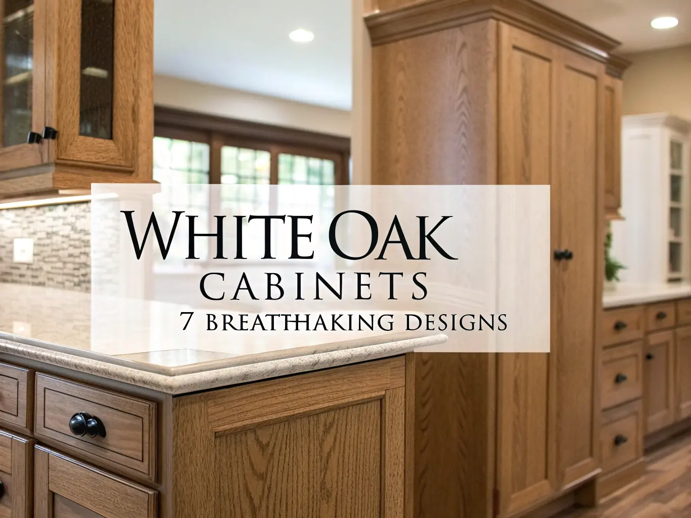 White Oak Cabinets