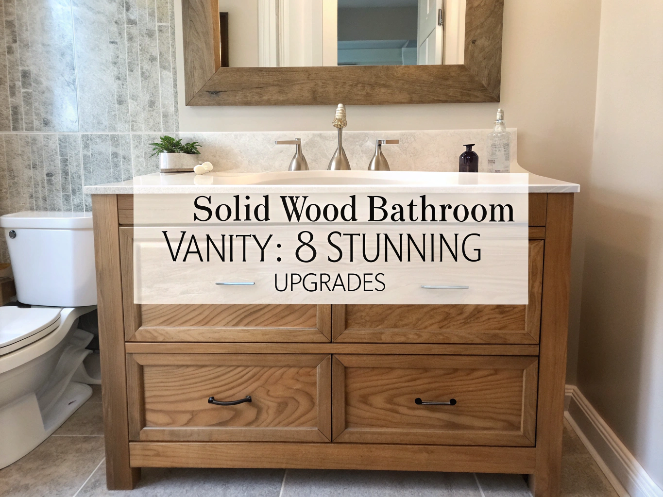 solid wood bathroom vanity