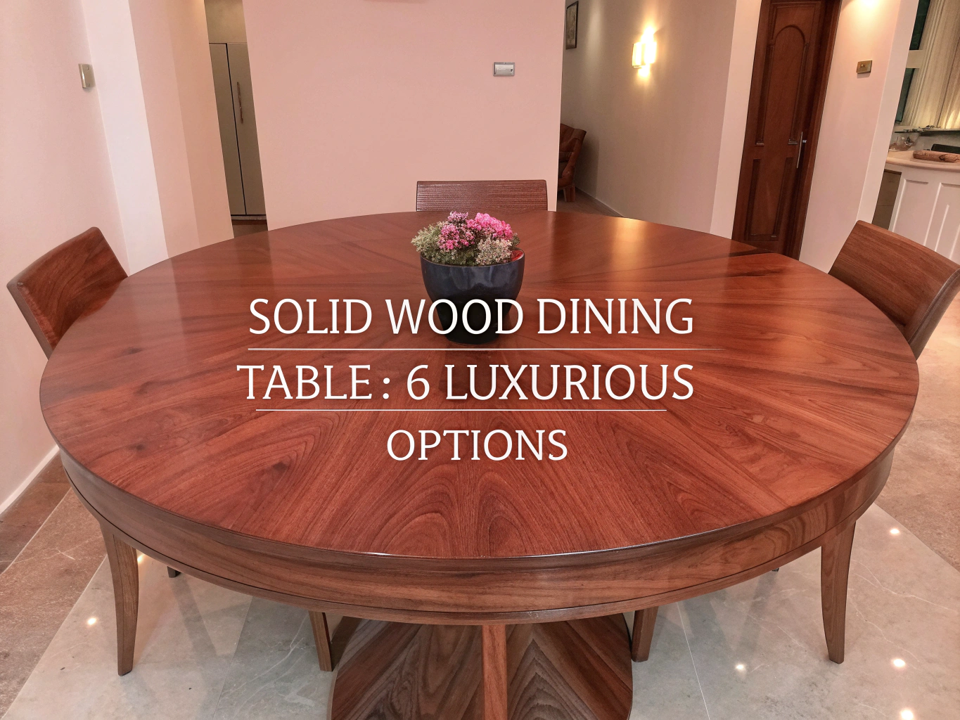 solid wood dining table