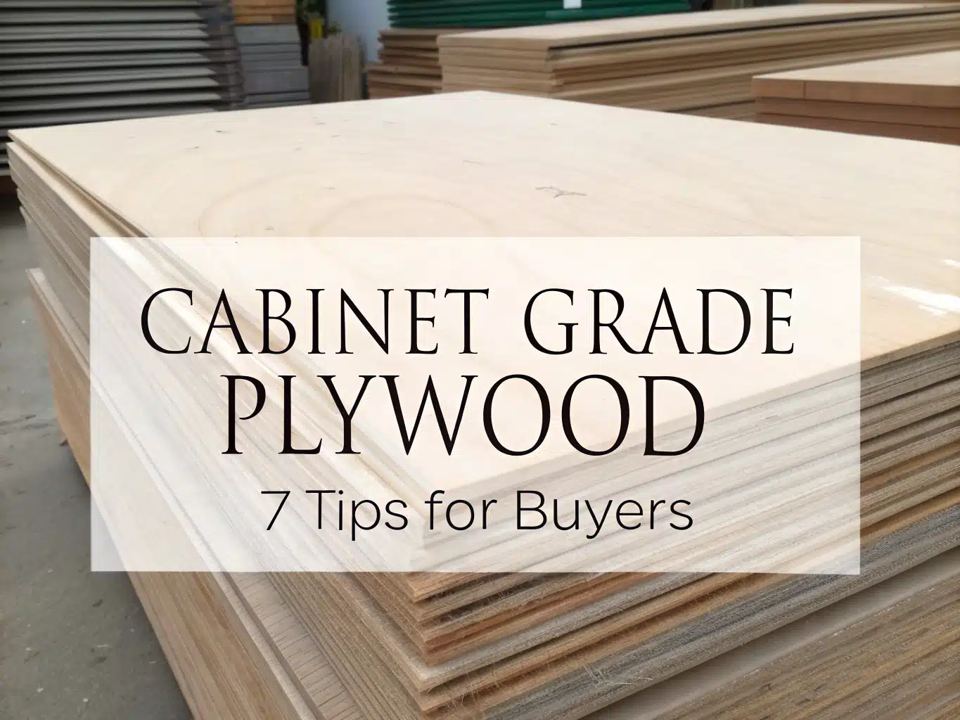 cabinet grade plywood