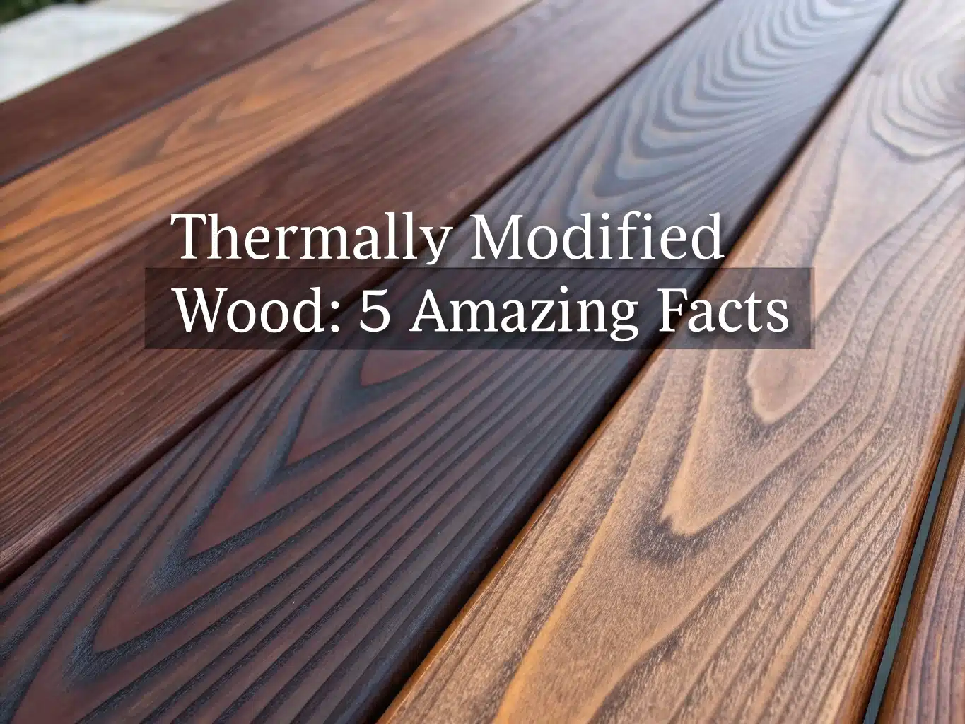 thermally modified wood